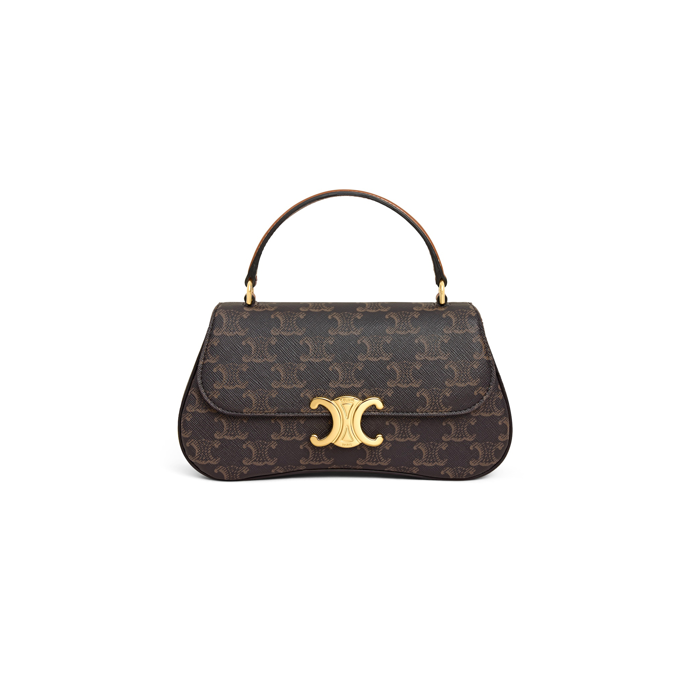 CELINE TEEN CELINE LOLA IN TRIOMPHE CANVAS AND CALFSKIN 119532FN1.04LU (20*11.5*5cm) CELINE TEEN CELINE LOLA IN TRIOMPHE CANVAS AND CALFSKIN 119532FN1.04LU (20*11.5*5cm)